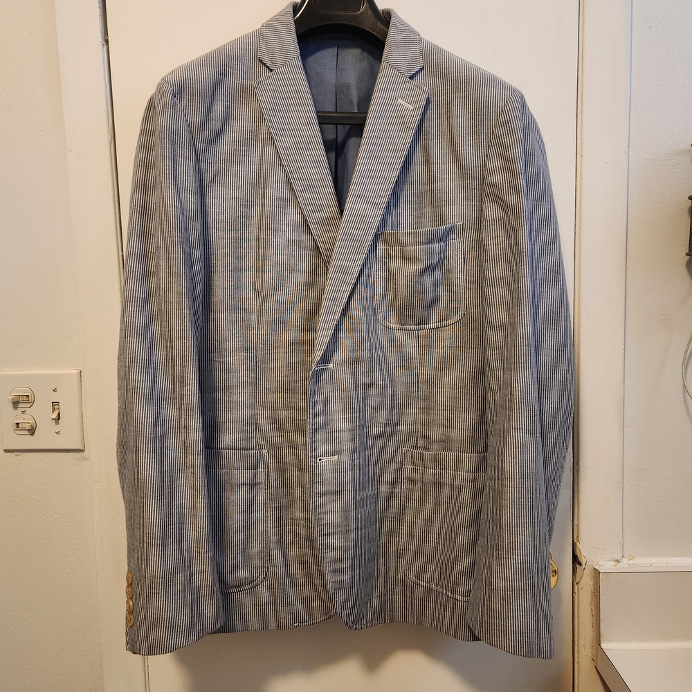 Ralph Lauren Navy Pinstripe Blazer